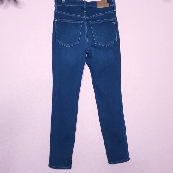 Madewell 10-inch High Waist Skinny Jeans: Button Front Edition In Cassia - Picture 15 of 16